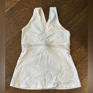 lululemon athletica vintage White Tank Top. Size 6.
